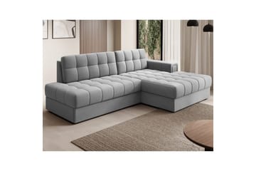Seksjon Eltap Blezalt 240x150x82 cm - Sola 4, Grå, Høyre - Møbler - Sofaer - Sovesofaer - Sovesofa divan