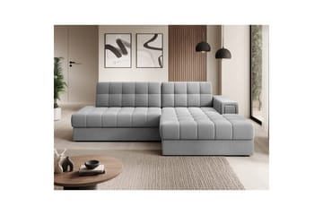 Seksjon Eltap Blezalt 240x150x82 cm - Sola 4, Grå, Høyre - Møbler - Sofaer - Sovesofaer - Sovesofa divan