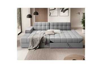 Seksjon Eltap Blezalt 240x150x82 cm - Sola 4, Grå, Venstre - Møbler - Sofaer - Sovesofaer - Sovesofa divan