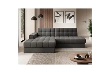 Seksjon Eltap Blezalt 240x150x82 cm - Sola 6, Mørk grå, Venstre - Møbler - Sofaer - Sovesofaer - Sovesofa divan