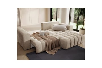 Seksjon Eltap Bonett 250x175x92 cm - Dora 21 Beige, Høyre - Møbler - Sofaer - Sovesofaer - Sovesofa divan