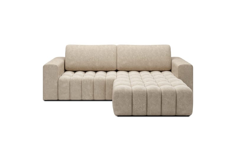 Seksjon Eltap Bonett 250x175x92 cm - Dora 21 Beige, Høyre - Møbler - Sofaer - Sovesofaer - Sovesofa divan