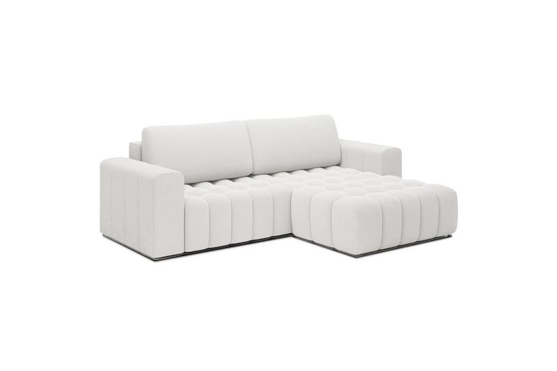 Seksjon Eltap Bonett 250x175x92 cm - Jaffray 01, Hvit, Høyre - Møbler - Sofaer - Sovesofaer - Sovesofa divan