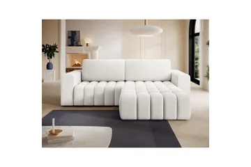 Seksjon Eltap Bonett 250x175x92 cm - Jaffray 01, Hvit, Høyre - Møbler - Sofaer - Sovesofaer - Sovesofa divan