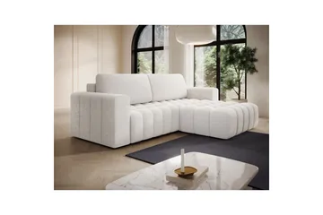Seksjon Eltap Bonett 250x175x92 cm - Jaffray 01, Hvit, Høyre - Møbler - Sofaer - Sovesofaer - Sovesofa divan