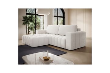Seksjon Eltap Bonett 250x175x92 cm - Jaffray 01, Hvit, Venstre - Møbler - Sofaer - Sovesofaer - Sovesofa divan