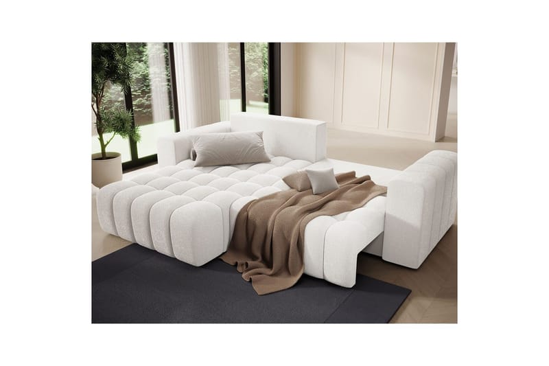 Seksjon Eltap Bonett 250x175x92 cm - Jaffray 01, Hvit, Venstre - Møbler - Sofaer - Sovesofaer - Sovesofa divan