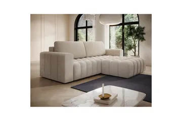 Seksjon Eltap Bonett 250x175x92 cm - Jaffray 18, Beige, Høyre - Møbler - Sofaer - Sovesofaer - Sovesofa divan