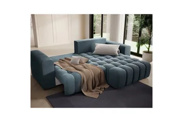 Seksjon Eltap Bonett 250x175x92 cm - Jaffray 40, Blå, Høyre - Møbler - Sofaer - Sovesofaer - Sovesofa divan