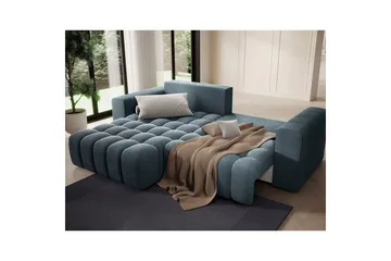 Seksjon Eltap Bonett 250x175x92 cm - Jaffray 40, Blå, Venstre - Møbler - Sofaer - Sovesofaer - Sovesofa divan