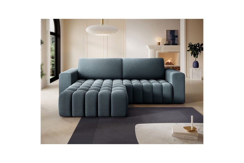 Seksjon Eltap Bonett 250x175x92 cm - Jaffray 40, Blå, Venstre - Møbler - Sofaer - Sovesofaer - Sovesofa divan