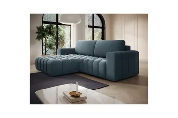 Seksjon Eltap Bonett 250x175x92 cm - Jaffray 40, Blå, Venstre - Møbler - Sofaer - Sovesofaer - Sovesofa divan