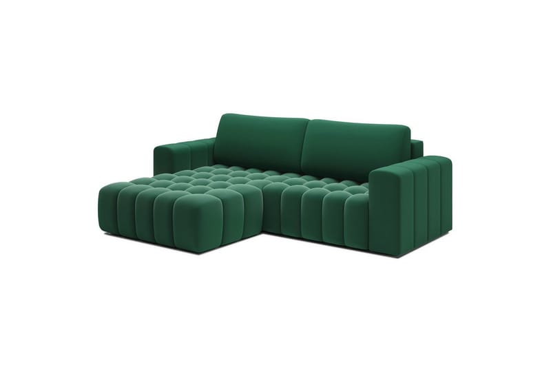 Seksjon Eltap Bonett 250x175x92 cm - Kronos 19, Mørk grønn, Venstre - Møbler - Sofaer - Sovesofaer - Sovesofa divan