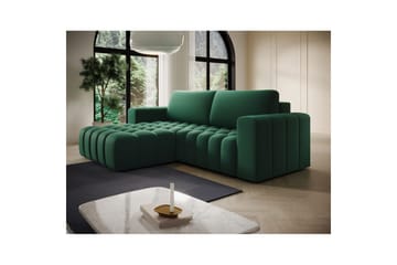 Seksjon Eltap Bonett 250x175x92 cm - Kronos 19, Mørk grønn, Venstre - Møbler - Sofaer - Sovesofaer - Sovesofa divan
