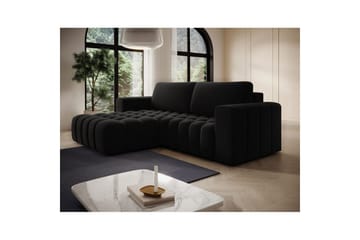 Seksjon Eltap Bonett 250x175x92 cm - Matt Velvet 99, Blå, Venstre - Møbler - Sofaer - Sovesofaer - Sovesofa divan