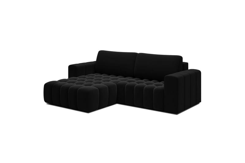 Seksjon Eltap Bonett 250x175x92 cm - Matt Velvet 99, Blå, Venstre - Møbler - Sofaer - Sovesofaer - Sovesofa divan
