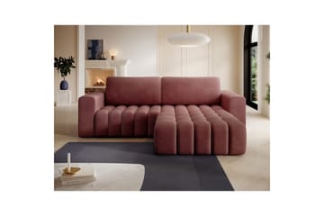 Seksjon Eltap Bonett 250x175x92 cm - Monolith 63, Rosa, Høyre - Møbler - Sofaer - Sovesofaer - Sovesofa divan
