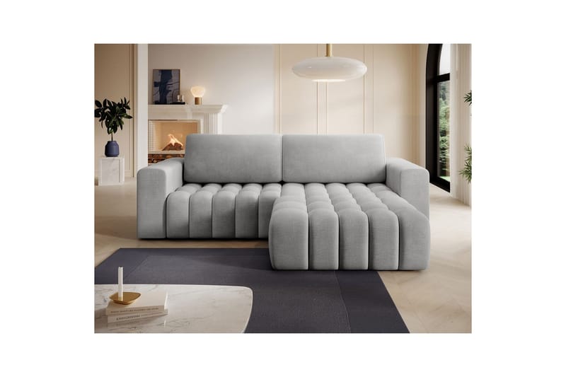 Seksjon Eltap Bonett 250x175x92 cm - Monolith 84, Lys Grå, Høyre - Møbler - Sofaer - Sovesofaer - Sovesofa divan