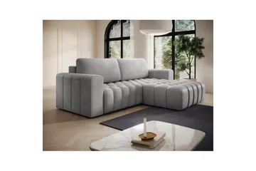 Seksjon Eltap Bonett 250x175x92 cm - Monolith 84, Lys Grå, Høyre - Møbler - Sofaer - Sovesofaer - Sovesofa divan