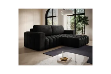 Seksjon Eltap Bonett 250x175x92 cm - Monolith 97, Mørk Grå, Høyre - Møbler - Sofaer - Sovesofaer - Sovesofa divan
