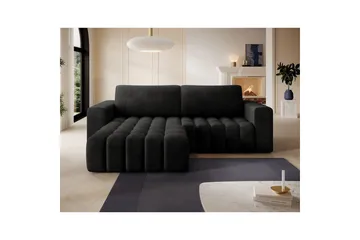 Seksjon Eltap Bonett 250x175x92 cm - Monolith 97, Mørk Grå, Venstre - Møbler - Sofaer - Sovesofaer - Sovesofa divan