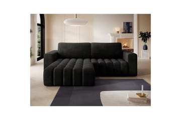 Seksjon Eltap Bonett 250x175x92 cm - Monolith 97, Mørk Grå, Venstre - Møbler - Sofaer - Sovesofaer - Sovesofa divan