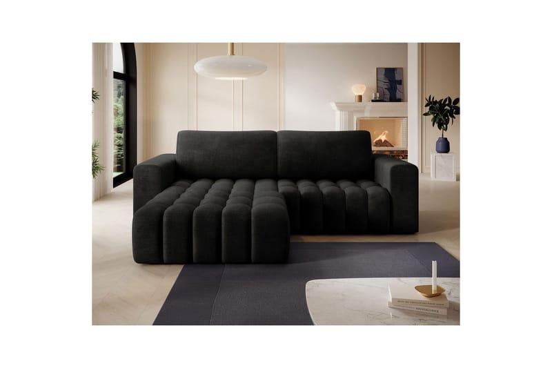 Seksjon Eltap Bonett 250x175x92 cm - Monolith 97, Mørk Grå, Venstre - Møbler - Sofaer - Sovesofaer - Sovesofa divan