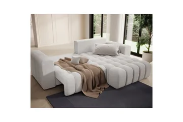 Seksjon Eltap Bonett 250x175x92 cm - Royal 01, Hvit, Høyre - Møbler - Sofaer - Sovesofaer - Sovesofa divan