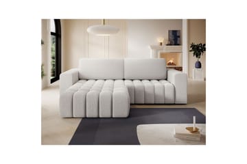 Seksjon Eltap Bonett 250x175x92 cm - Royal 01, Hvit, Venstre - Møbler - Sofaer - Sovesofaer - Sovesofa divan