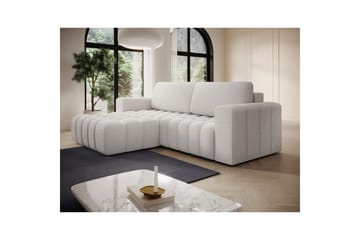 Seksjon Eltap Bonett 250x175x92 cm - Royal 01, Hvit, Venstre - Møbler - Sofaer - Sovesofaer - Sovesofa divan