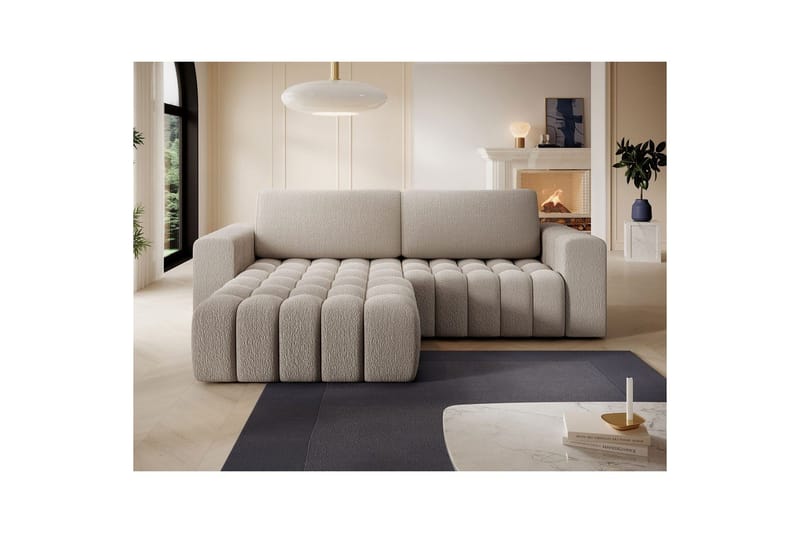 Seksjon Eltap Bonett 250x175x92 cm - Royal 18, Beige, Venstre - Møbler - Sofaer - Sovesofaer - Sovesofa divan