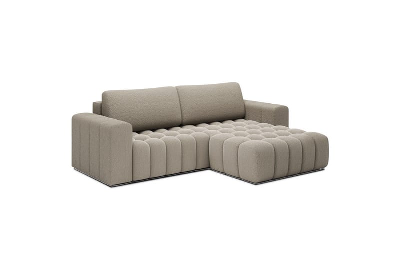 Seksjon Eltap Bonett 250x175x92 cm - Royal 20, Beige, Høyre - Møbler - Sofaer - Sovesofaer - Sovesofa divan