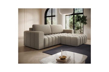 Seksjon Eltap Bonett 250x175x92 cm - Royal 20, Beige, Høyre - Møbler - Sofaer - Sovesofaer - Sovesofa divan