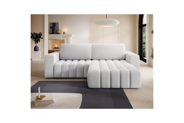 Seksjon Eltap Bonett 250x175x92 cm - Solar 01, Hvit, Høyre - Møbler - Sofaer - Sovesofaer - Sovesofa divan
