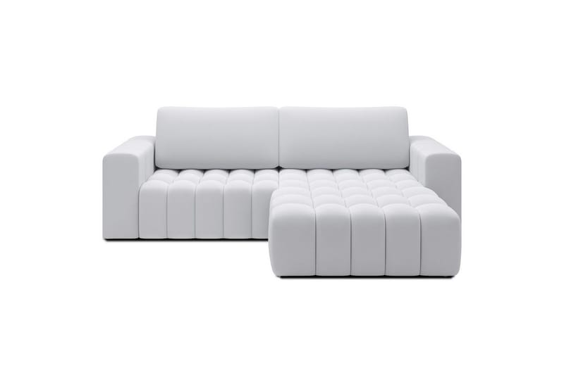 Seksjon Eltap Bonett 250x175x92 cm - Solar 01, Hvit, Høyre - Møbler - Sofaer - Sovesofaer - Sovesofa divan
