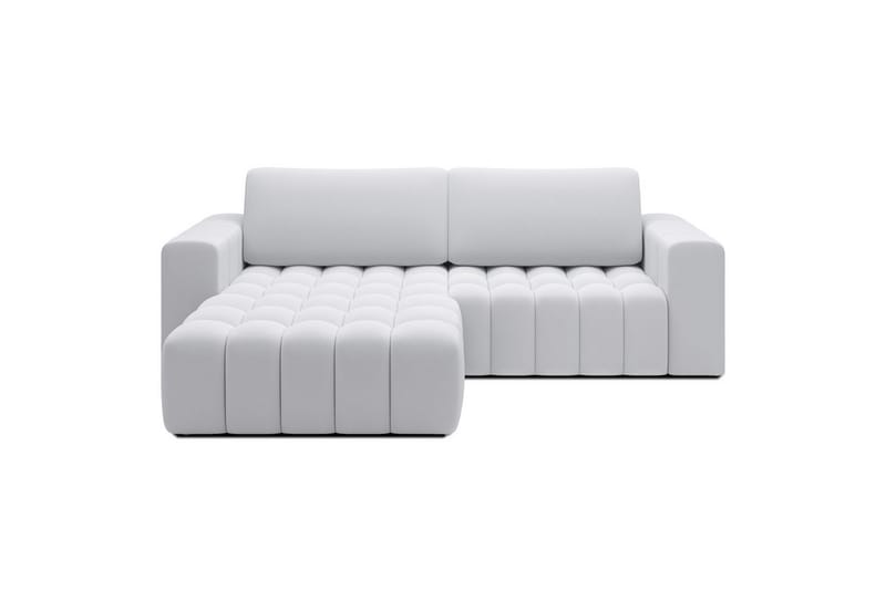 Seksjon Eltap Bonett 250x175x92 cm - Solar 01, Hvit, Venstre - Møbler - Sofaer - Sovesofaer - Sovesofa divan