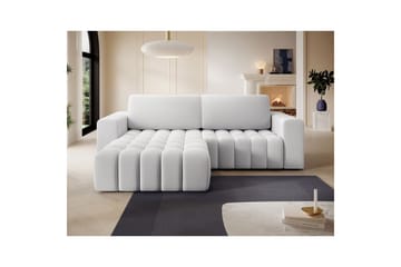 Seksjon Eltap Bonett 250x175x92 cm - Solar 01, Hvit, Venstre - Møbler - Sofaer - Sovesofaer - Sovesofa divan