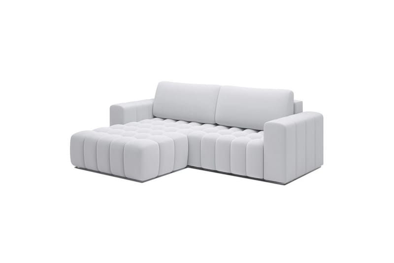 Seksjon Eltap Bonett 250x175x92 cm - Solar 01, Hvit, Venstre - Møbler - Sofaer - Sovesofaer - Sovesofa divan