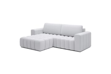 Seksjon Eltap Bonett 250x175x92 cm - Solar 01, Hvit, Venstre - Møbler - Sofaer - Sovesofaer - Sovesofa divan