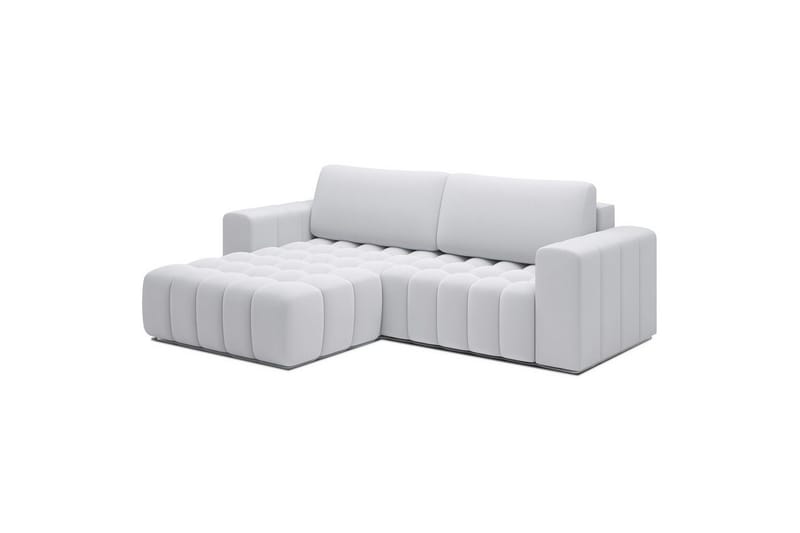 Seksjon Eltap Bonett 250x175x92 cm - Solar 01, Hvit, Venstre - Møbler - Sofaer - Sovesofaer - Sovesofa divan