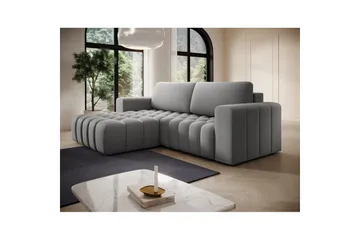 Seksjon Eltap Bonett 250x175x92 cm - Paros 05, Lysegrå, Venstre - Møbler - Sofaer - Sovesofaer - Sovesofa divan