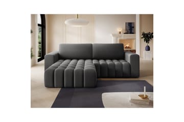 Seksjon Eltap Bonett 250x175x92 cm - Paros 06, grå, Venstre - Møbler - Sofaer - Sovesofaer - Sovesofa divan