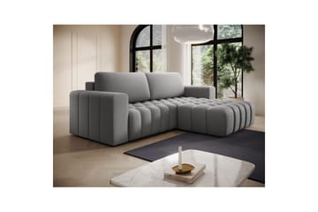 Seksjon Eltap Bonett 250x175x92 cm - Paros 05, Lysegrå, Høyre - Møbler - Sofaer - Sovesofaer - Sovesofa divan