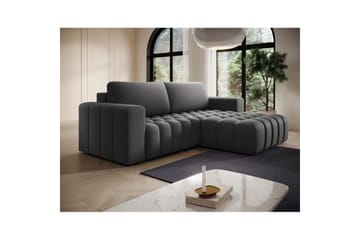 Seksjon Eltap Bonett 250x175x92 cm - Paros 06, grå, Høyre - Møbler - Sofaer - Sovesofaer - Sovesofa divan