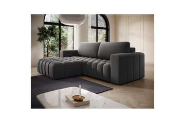 Seksjon Eltap Bonett 250x175x92 cm - Paros 06, grå, Venstre - Møbler - Sofaer - Sovesofaer - Sovesofa divan