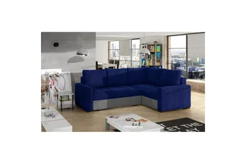 Seksjon Eltap Corona 235x162x90 cm - Kronos 09, Paros 05, Mørk Blå, Lys Grå, Høyre - Møbler - Sofaer - Sovesofaer - Hjørnesovesofa