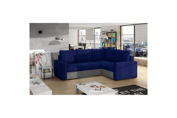 Seksjon Eltap Corona 235x162x90 cm - Kronos 09, Paros 05, Mørk Blå, Lys Grå, Høyre - Møbler - Sofaer - Sovesofaer - Hjørnesovesofa