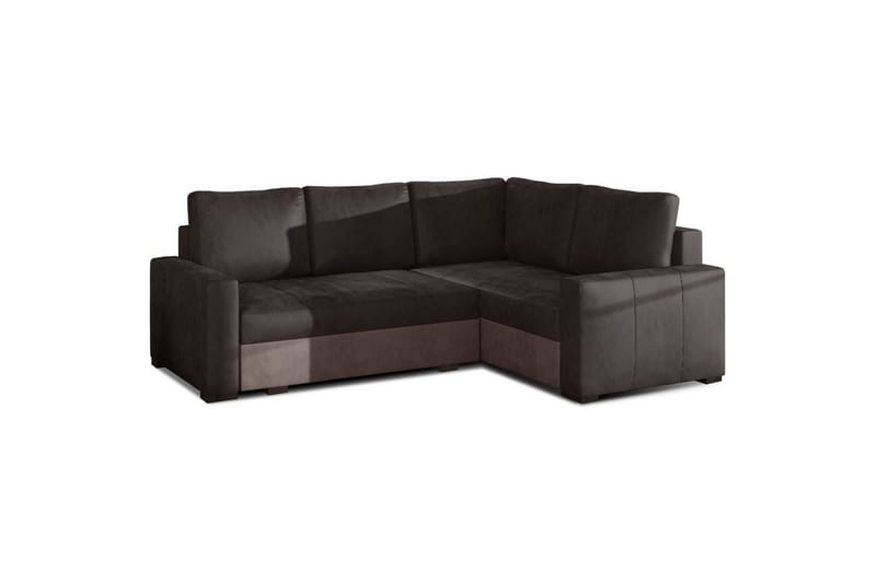 Seksjon Eltap Corona 235x162x90 cm - Monolith 29, Monolith 09, Brun, Mørk beige, Høyre - Møbler - Sofaer - Sovesofaer - Hjørnesovesofa