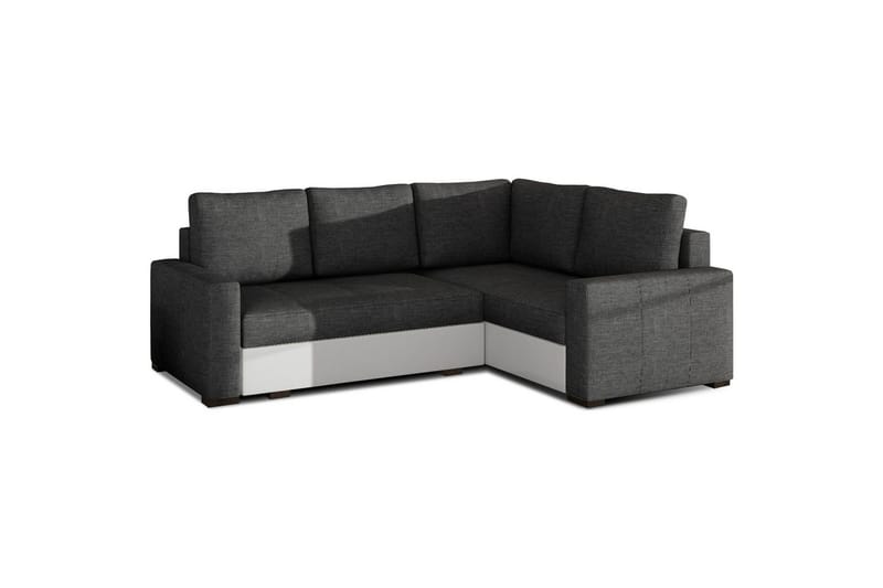 Seksjon Eltap Corona 235x162x90 cm - Sawana 05, Soft 17, Grå, Hvit, Høyre - Møbler - Sofaer - Sovesofaer - Hjørnesovesofa