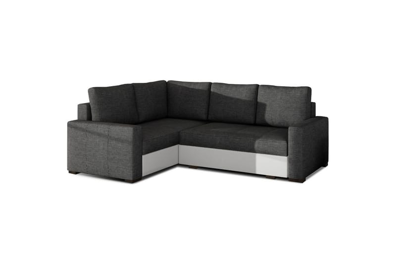 Seksjon Eltap Corona 235x162x90 cm - Sawana 05, Soft 17, Grå, Hvit, Venstre - Møbler - Sofaer - Sovesofaer - Hjørnesovesofa